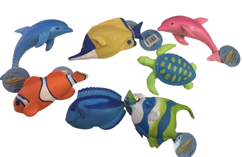Squishimal Squishy Animals Dolphin Fish Nemo Special Needs Tactile Squeeze toy