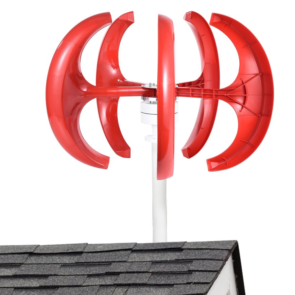 1000W 24V Vertical Axis Wind Power Turbine Generator Controller Home Windmill