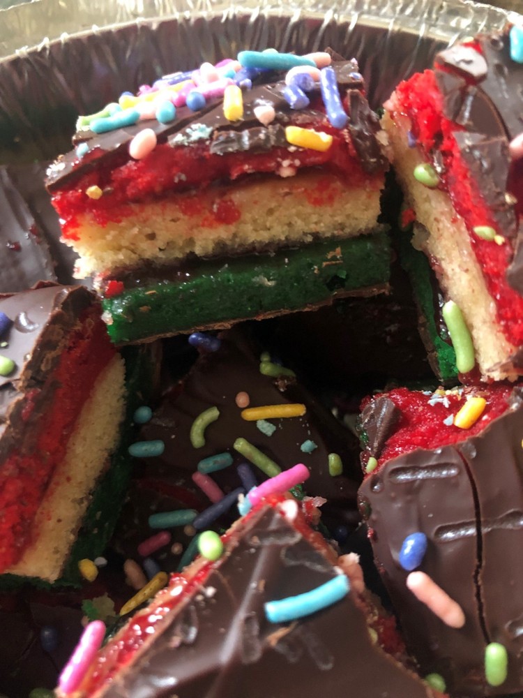 Authentic Italian Rainbow Cookies * Multiple Sizes & Variations Available