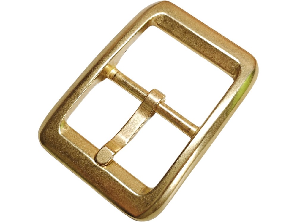 rectangle solid brass belt buckle loop connection set replacement 40mm