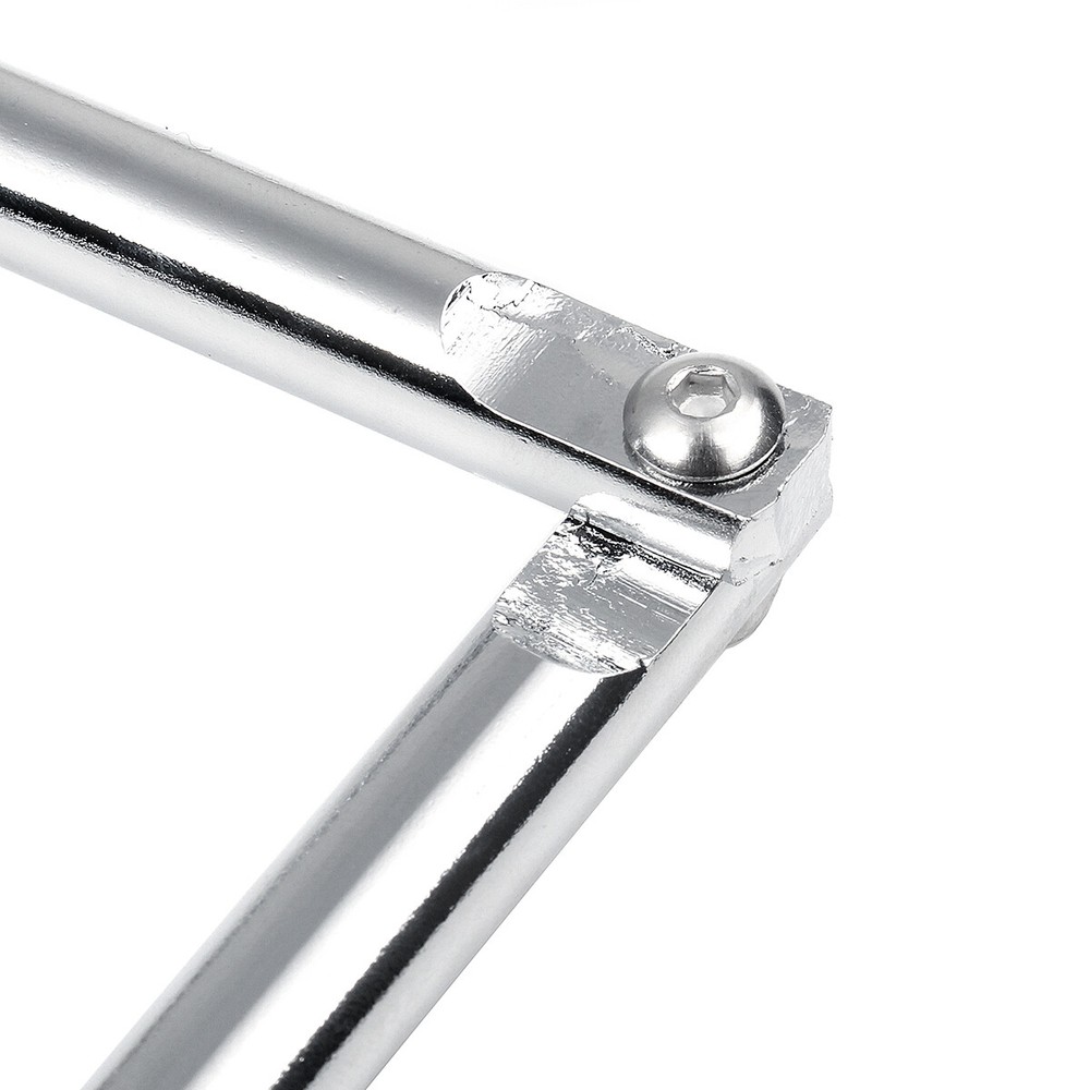 Universal Motorcycle Side Saddle Bag Support Bars Adjustable Mount Bracket Rack