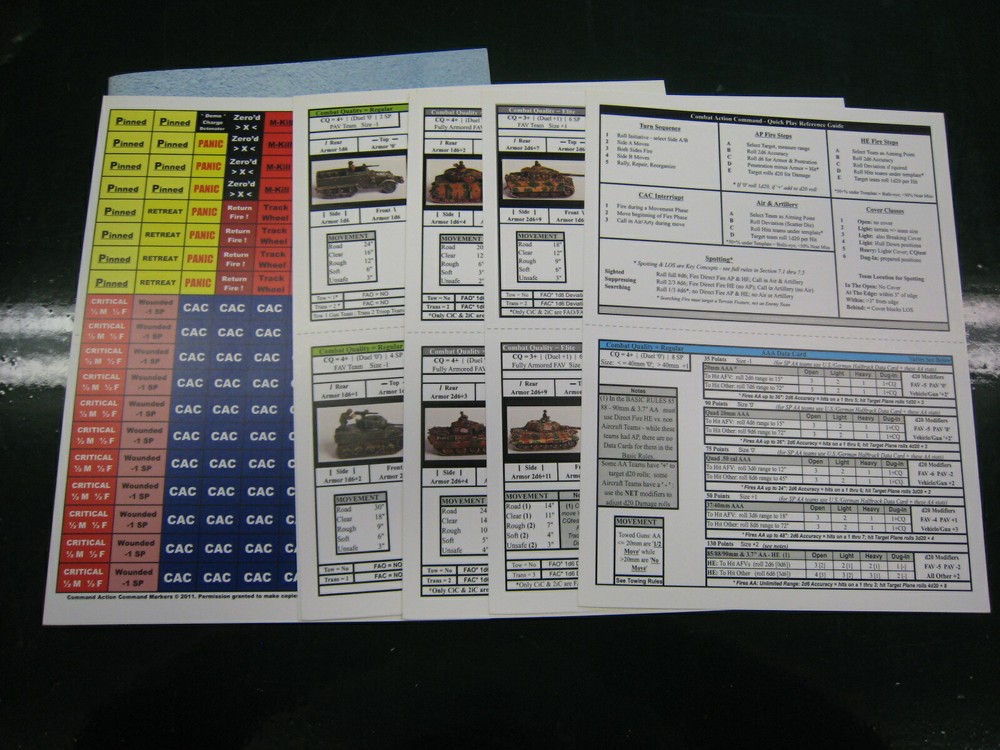 Combat Action Command WWII Miniatures Rules New Uncut