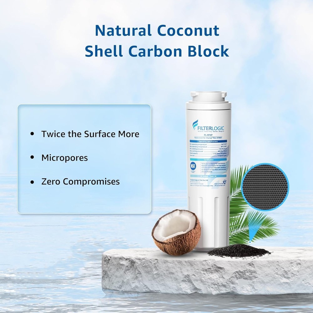 Filterlogic Refrigerator Water Filter Replacement for Filter 4, (Pack of 2)