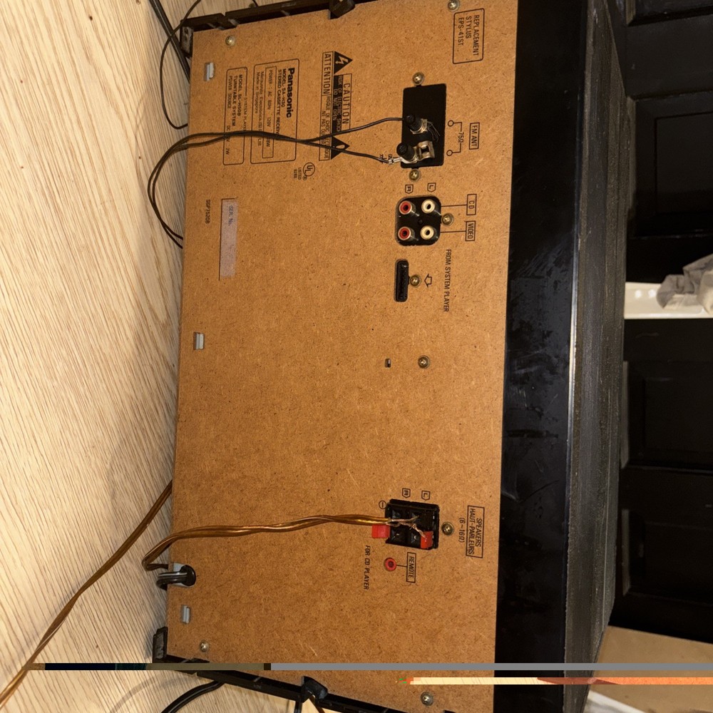 Panasonic Stereo Music System w/ Double Cassette Deck & Control Amplifier & Tune