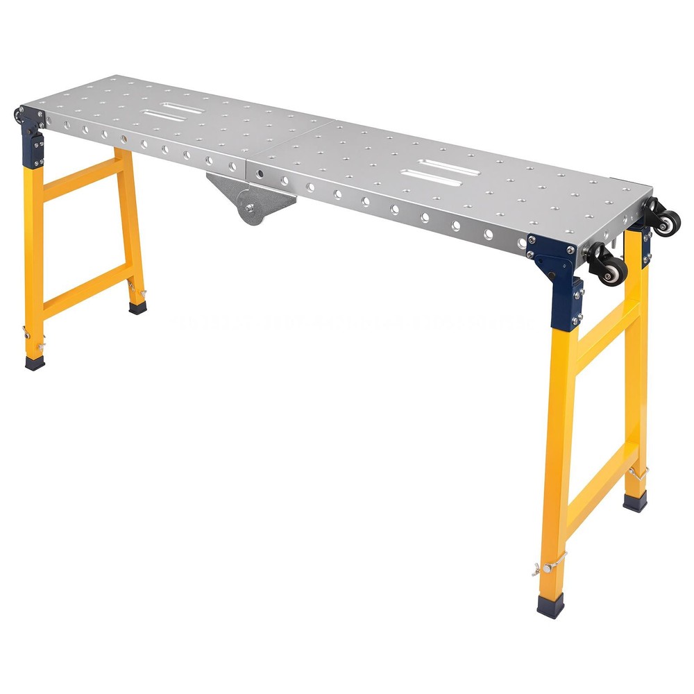 Steel Portable Welding Table Welding Workbench Table Folding Work Bench Silver