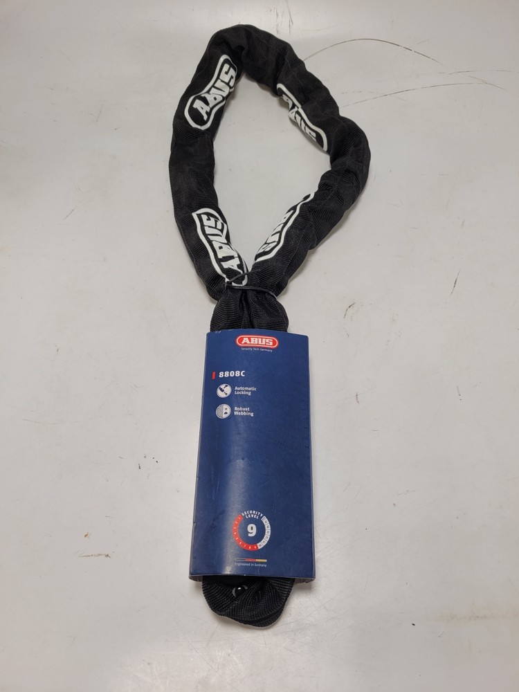 Abus 8808C Chain Lock - Combination 2.9' 8mm Square Black