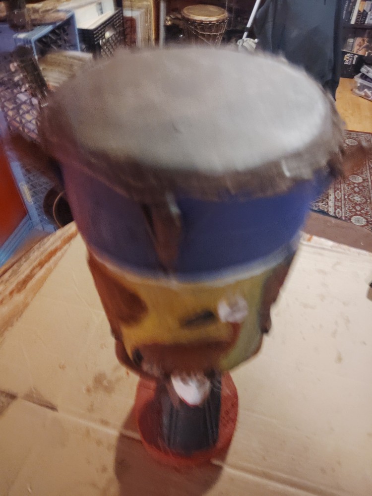 Handcrafted Wooden African Drum