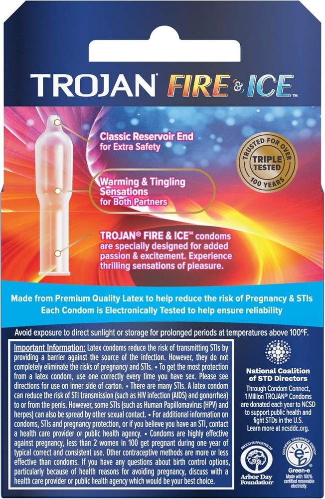 Fire & Ice Condoms 3 Pack