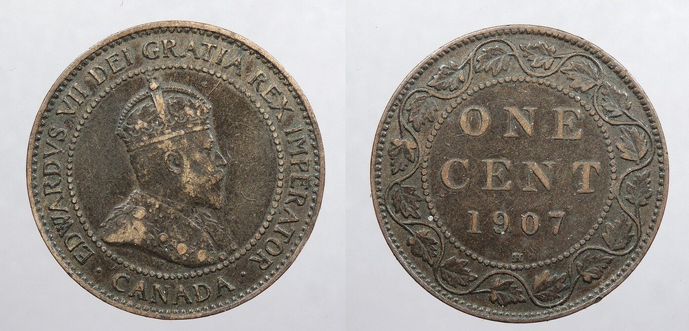 CANADA 1907-H Cent Edward VII #WC102662