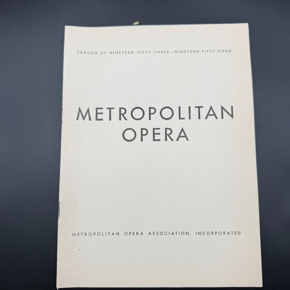 METROPOLITAN OPERA ~ LIBRETTO ~ NORMA ~ VINCENZO BELLINI
