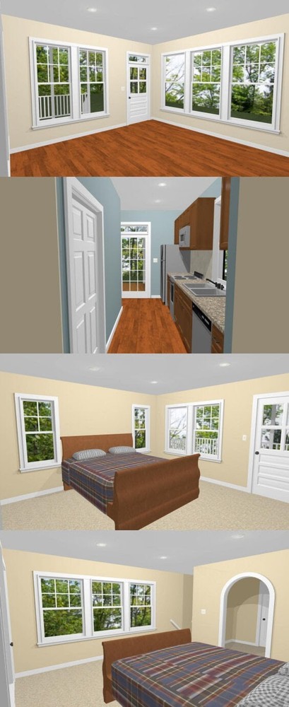 14x28 House -- 749 sq ft -- PDF FloorPlan -- Model 6G