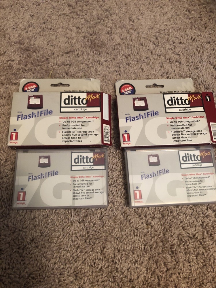 2 Ditto Max Cartridge with Flash! File 3.5 Uncompressed 7 Compressed GB