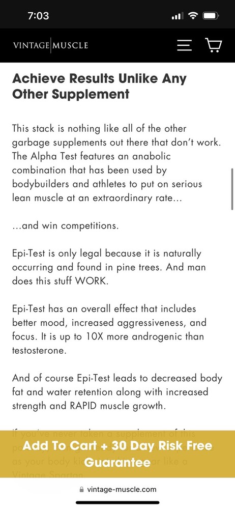 Epi/AlphaTest Stack 2 Step Precursor 2 Epi Andro5DHEA By Vintage Muscle 💪 🔥