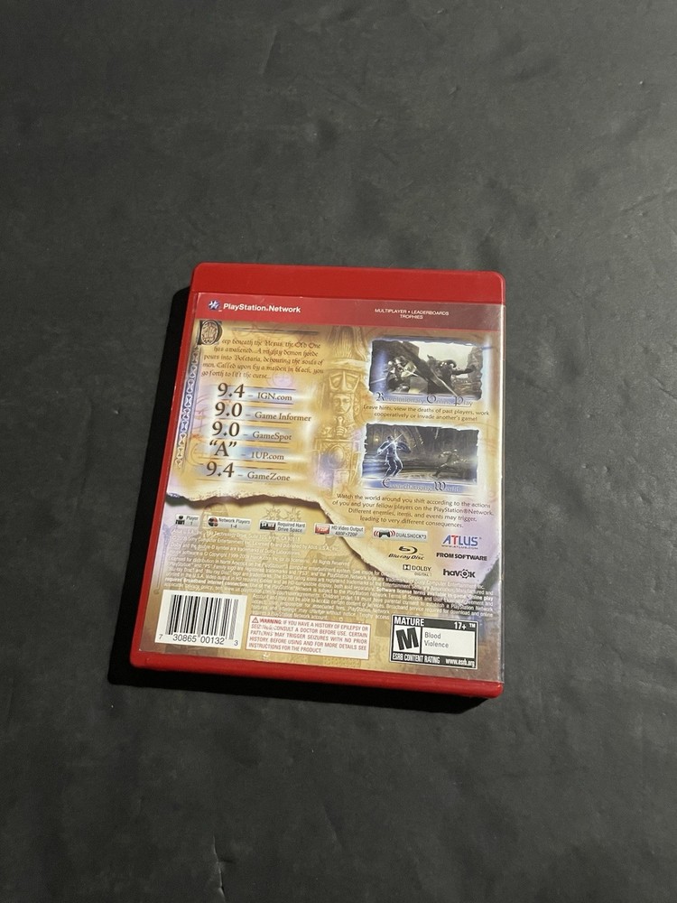Demons souls ps3 Case Only greatest hits