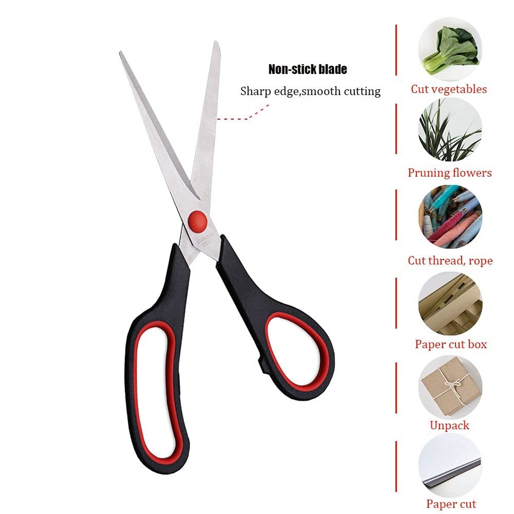 Scissors, Multipurpose office Scissors,8.5 Inch Ultra Sharp Shears, Comfort-...