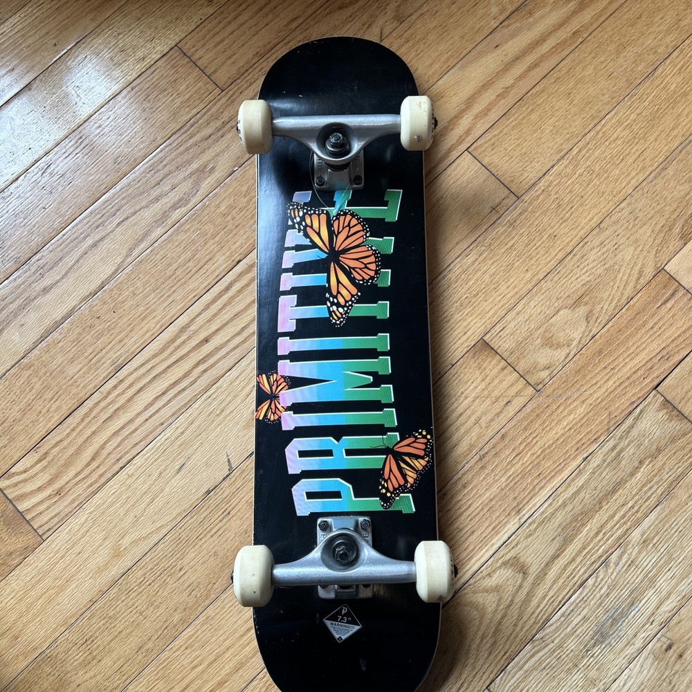 Primitive Skateboard Complete Collegiate Butterfly 7.3" (Mini) Assembly