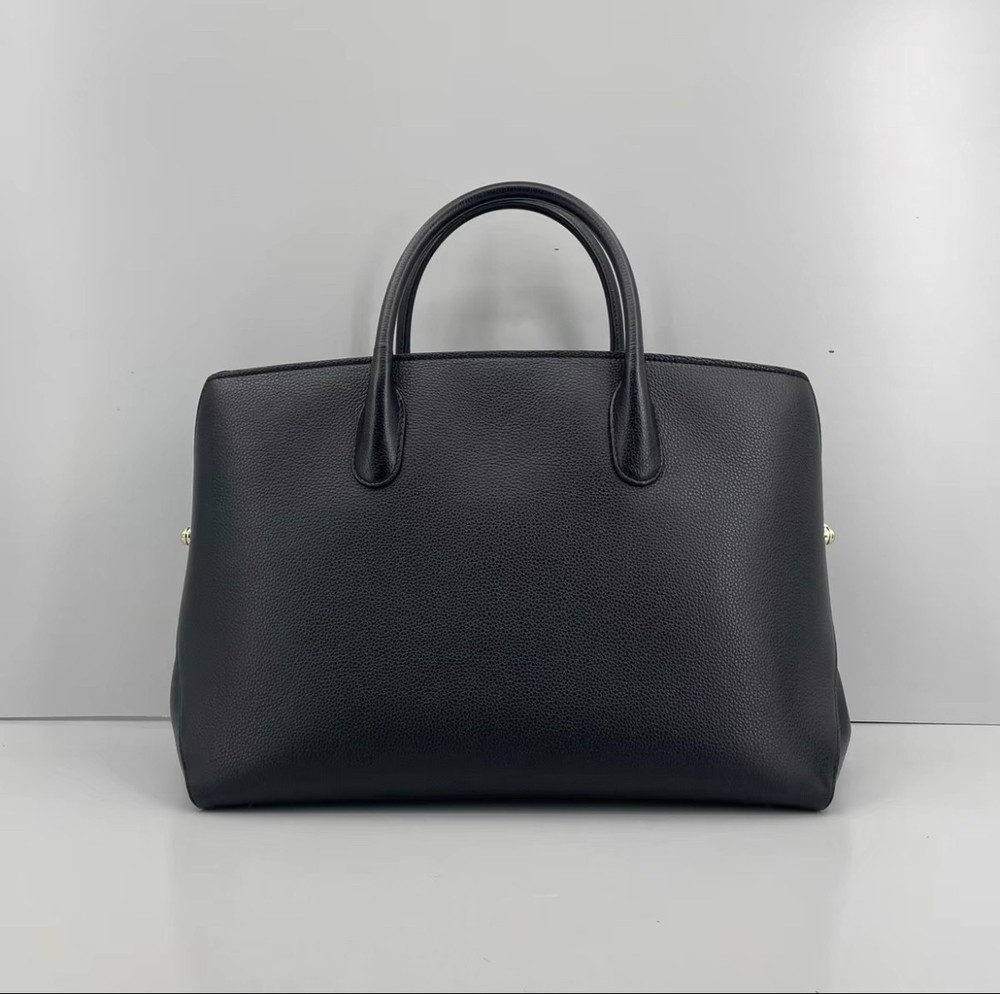 Dior Open Bar Black Leather Top Handle Bag