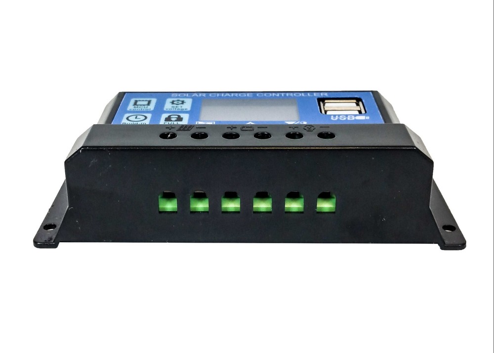 20A Solar PV Panel Controller Battery Charge Regulator LCD USB Port 12v 24v