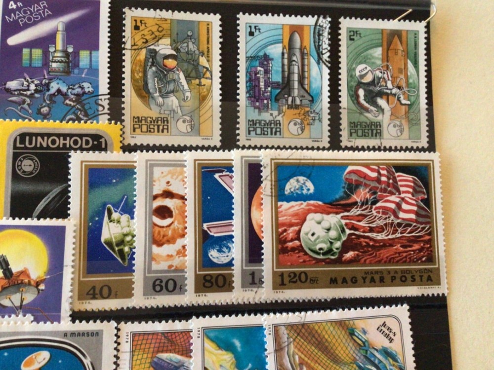 Space Exploration on stamps A11037