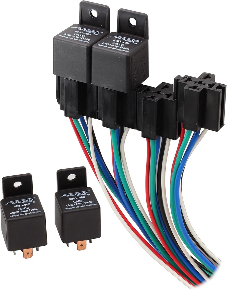 Fastronix High Current 40/60A Relay Panel with 4 and Socket