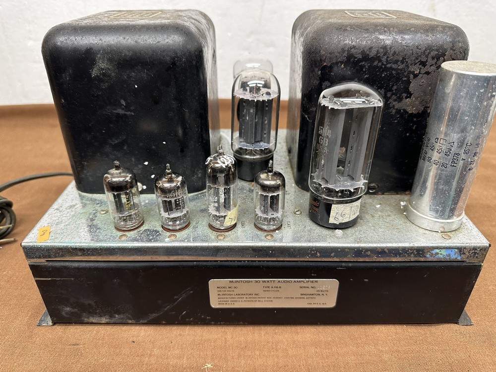 mcintosh mc30 Mono Tube Amplifier Working