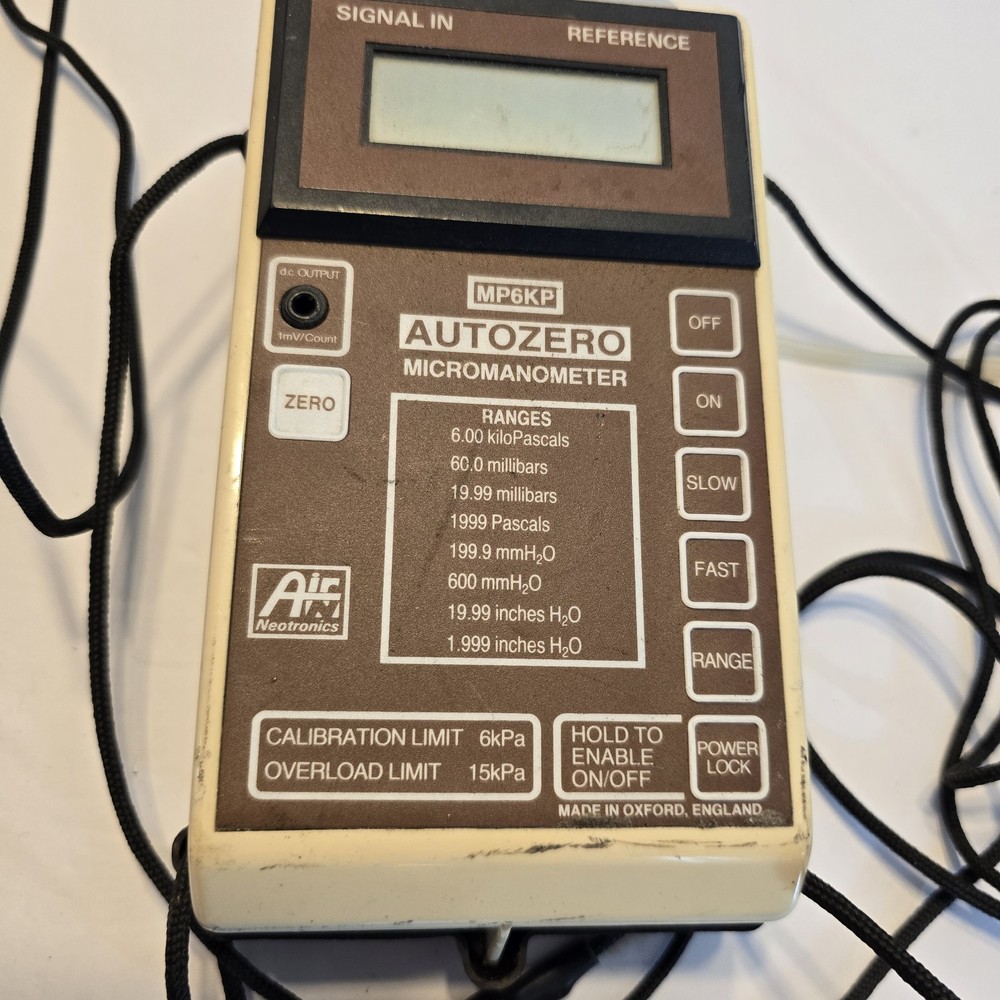 NEOTRONICS MICROMANOMETER X2 UNTESTED