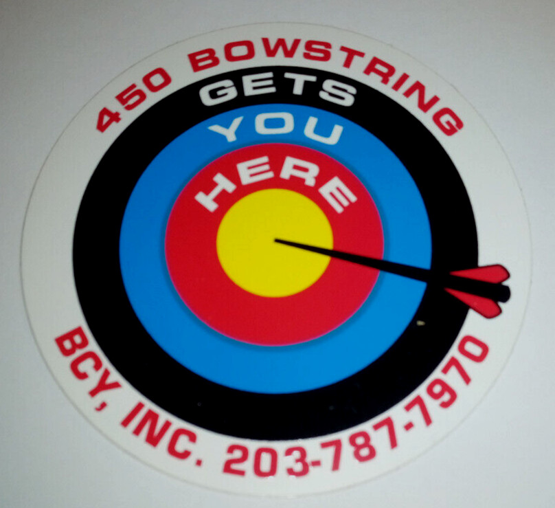 Vintage BCY 450 Bowstrings Archery Decal Sticker