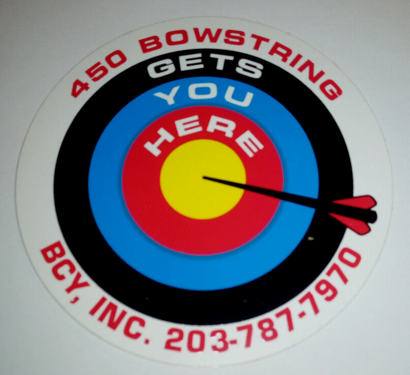Vintage BCY 450 Bowstrings Archery Decal Sticker