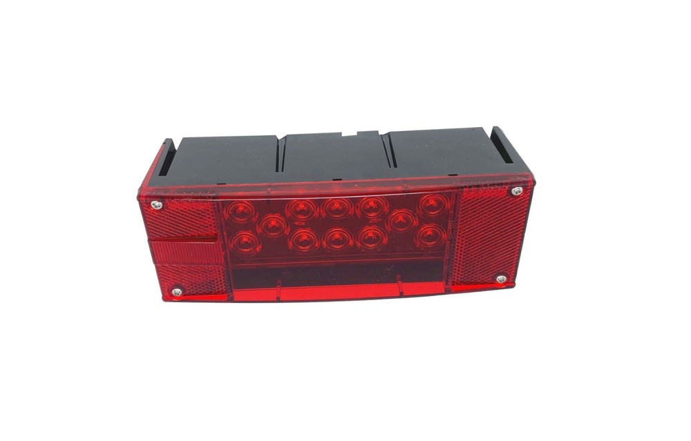 12V LED Rectangle Submersible Trailer Tail Light Replacement Right Curb Side
