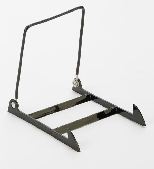 (1 ) Acrylic Adjustable DISPLAY STAND MEDIUM BLACK Plate Bowl Tile Book