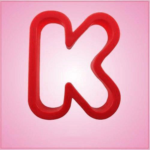 Red Letter K Cookie Cutter