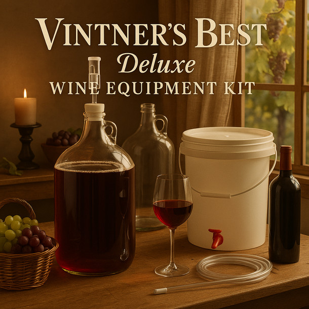 Vintners Best Vintner's Best Deluxe Wine Equipment Kit With Plastic Carboy -