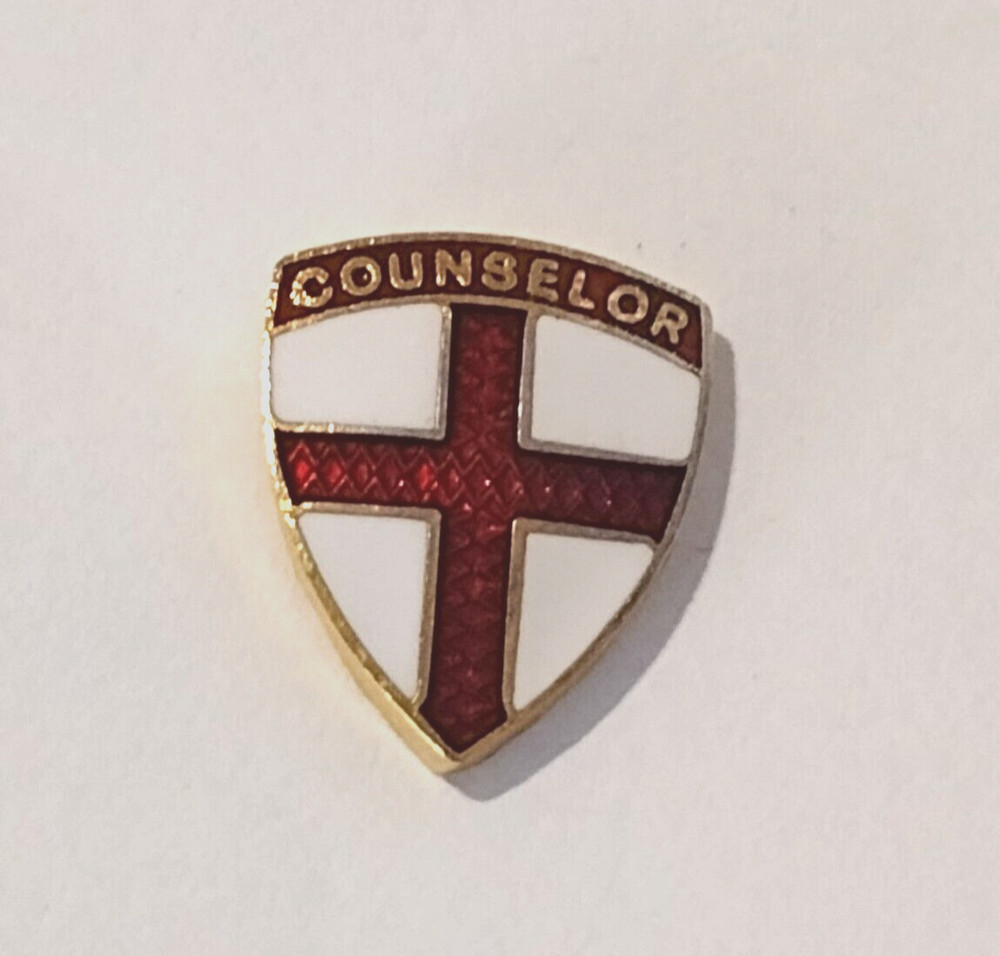 Counselor Religious Cross Small Tack Pin