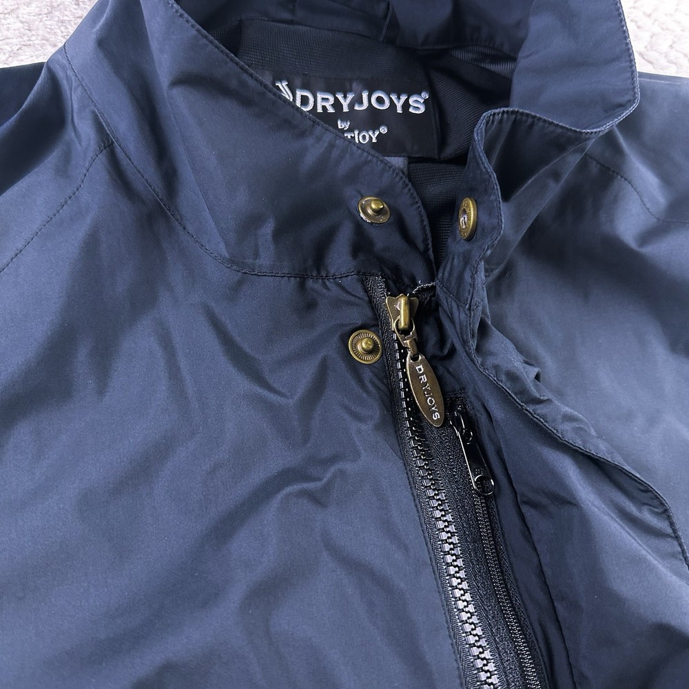 DryJoys FootJoy Men’s Golf Jacket Rain Wind Lined Button Front Large