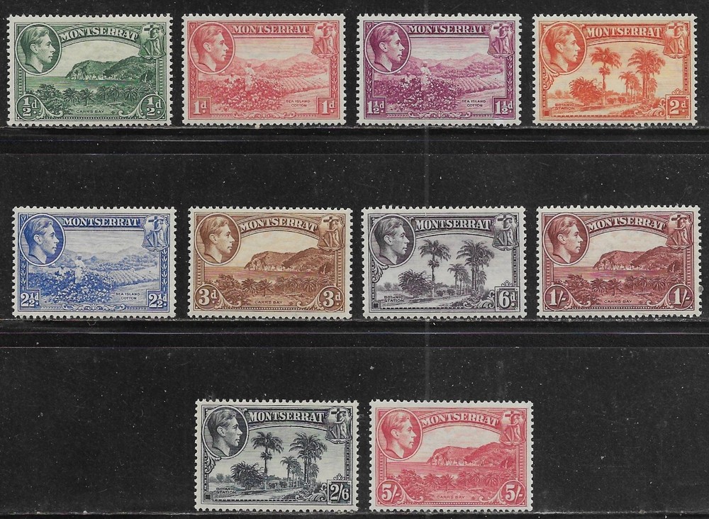 Montserrat Scott #'s 92a - 101a MH