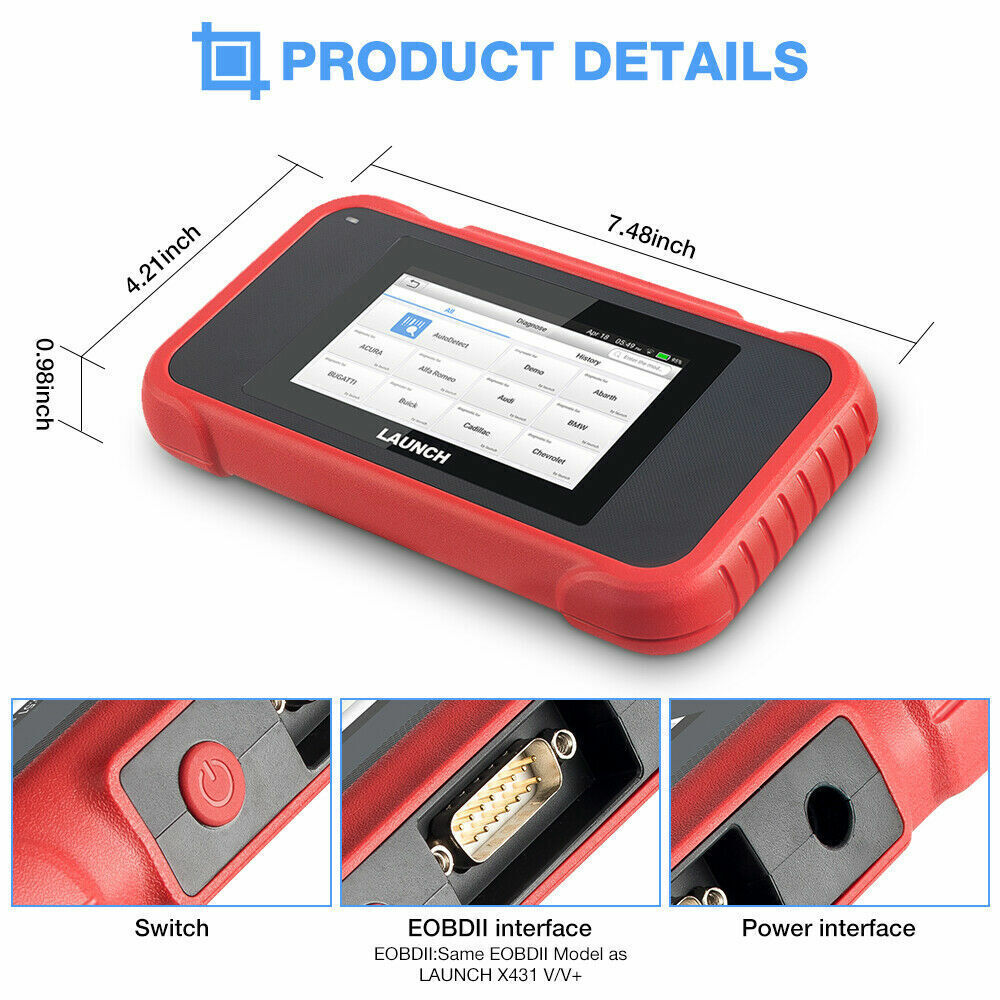 2025 LAUNCH X431 CRP123E PRO+ OBD2 Scanner ABS SRS Diagnostic Tool Code Reader