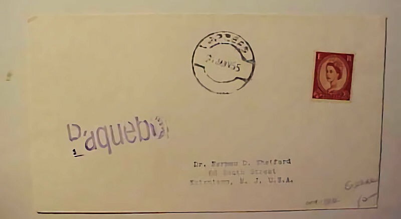 GREECE UNLISTED PAQUEBOT 1955