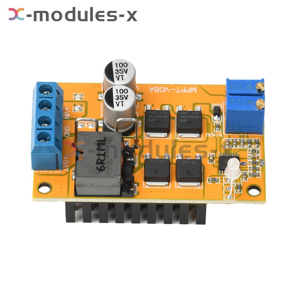 100W 5A MPPT Solar Panel Regulator Controller Battery Charging Switch DC 8-28V