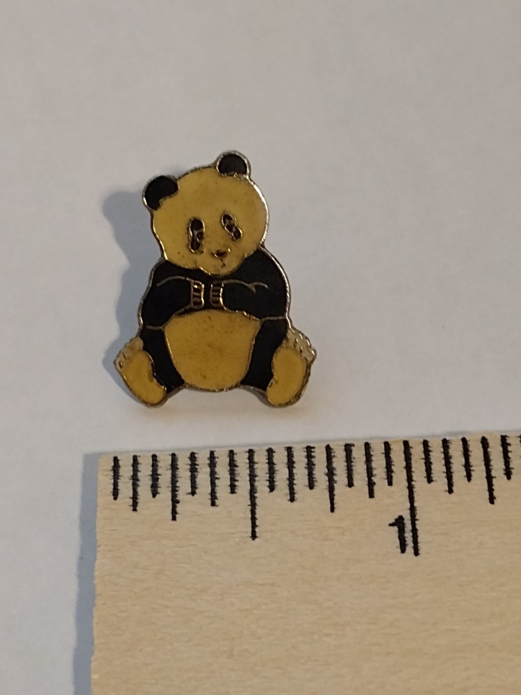 Panda Bear Sitting Small Tack Pin
