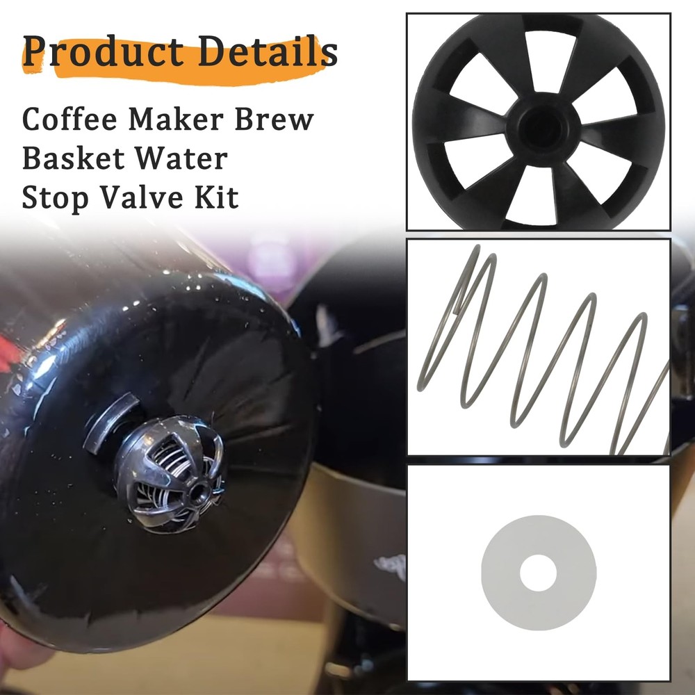 Coffee machine parts 2-Pack Replacement Brew Basket 2-Pack, Black