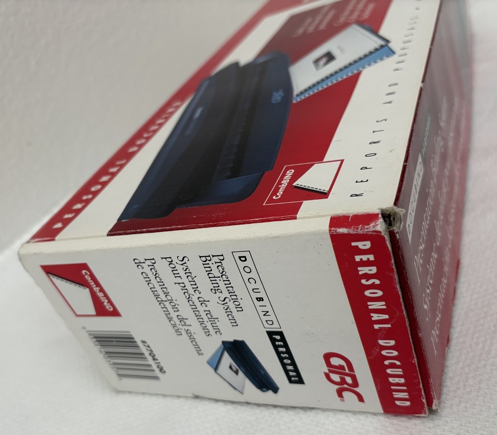 GBC - Docubind Personal Presentation Binding System w/Original Box & Packaging