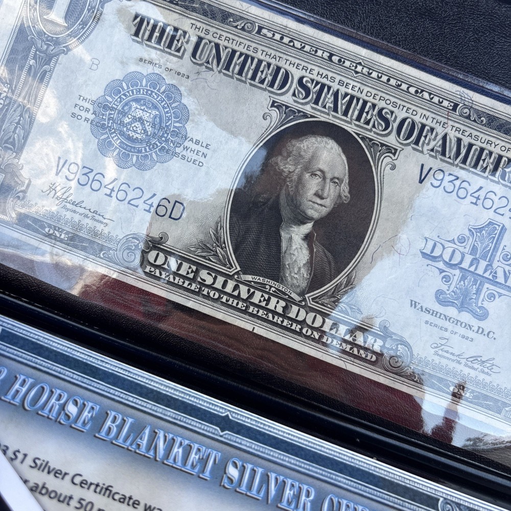 1923 horse blanket silver certificate