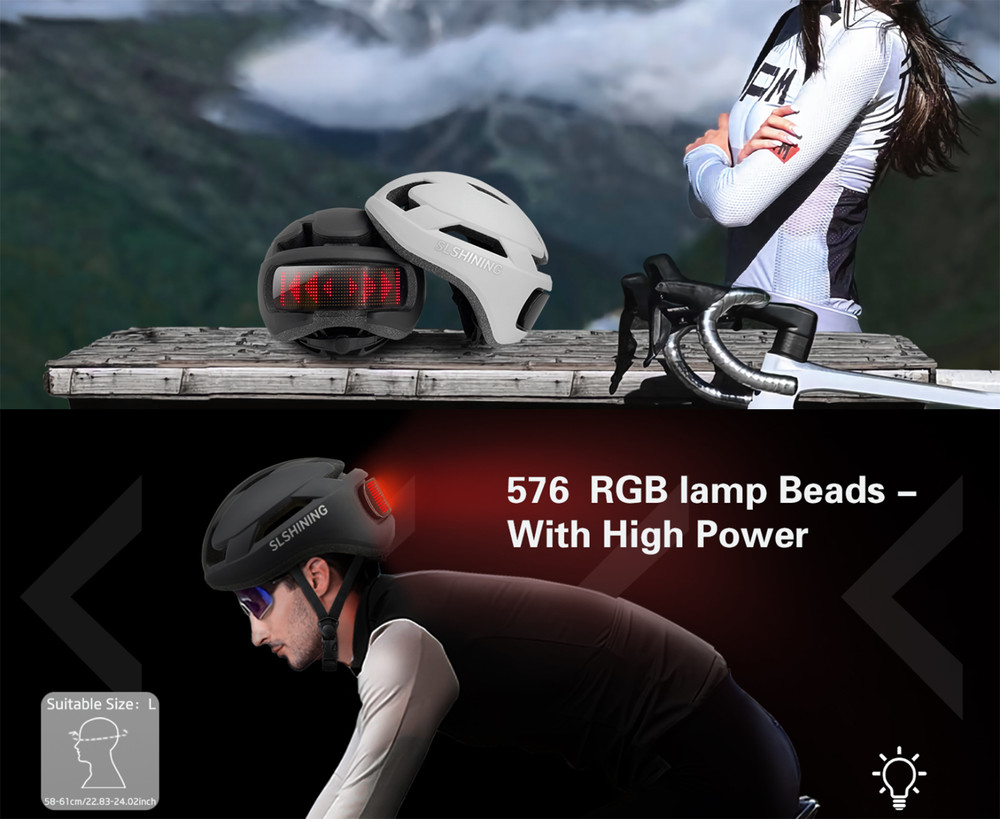 Smart Cycling Helmet with LED Display, APP & Remote Control
