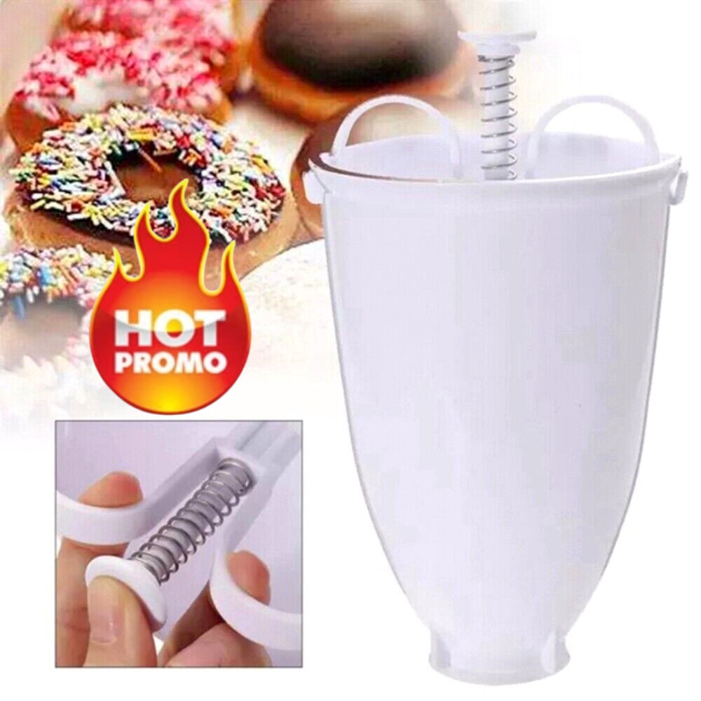 Batter Dispenser for Donuts Pancakes Waffles Cupcakes Easy Pour Baking W/Handle