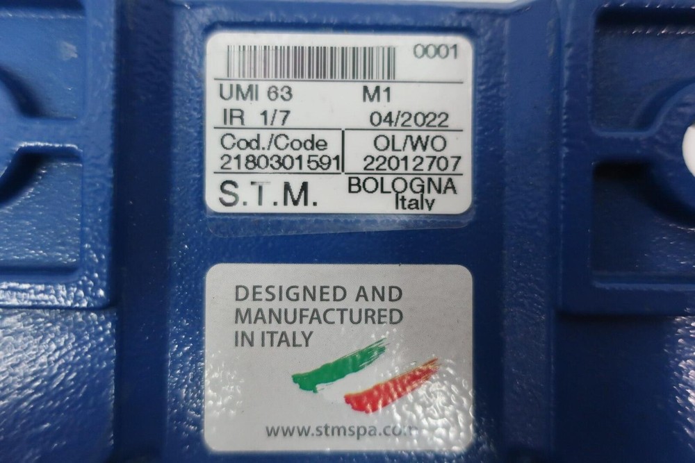 Stm UMI63 M1 Right Angle Gear Reducer 7:1