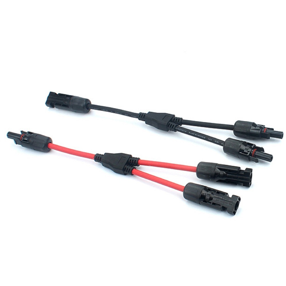 2Pack Y Branch Parallel Connection 20A 1000V Electrical Solar Connector Cable