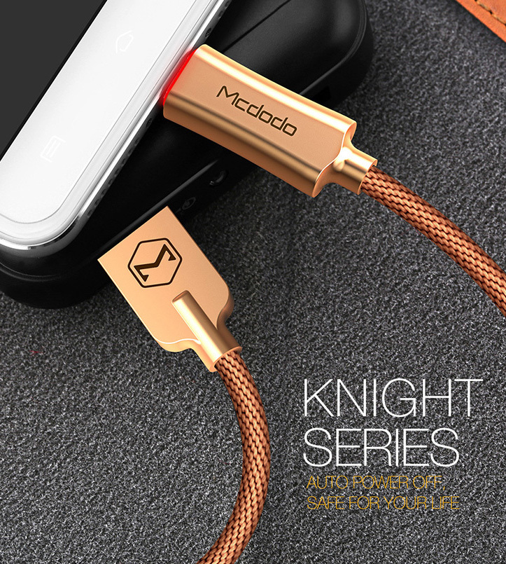 Micro USB Smart LED Auto Disconnect Quick Charge Data Cable Android QC 3 Mcdodo