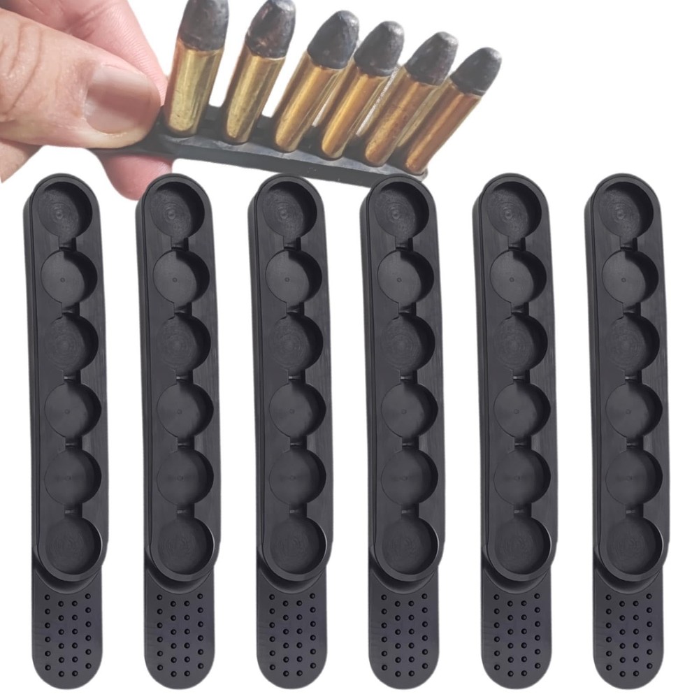 6 Pack Speed Strips for .38/.357 Revolvers - 6 Rounds Quick Load Solution