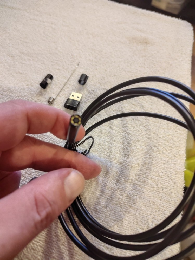 10' Video Camera Snake With Lights, See Around Corners,Under Doors, In Cracks.