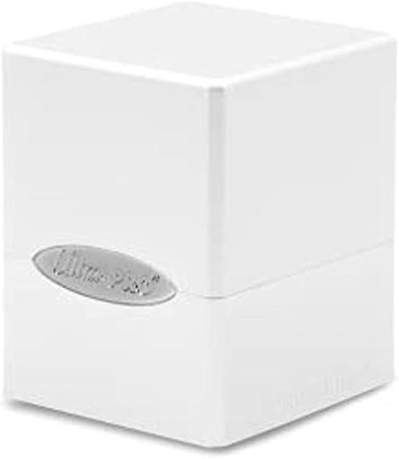 - Satin Cube Deck Box - Arctic White